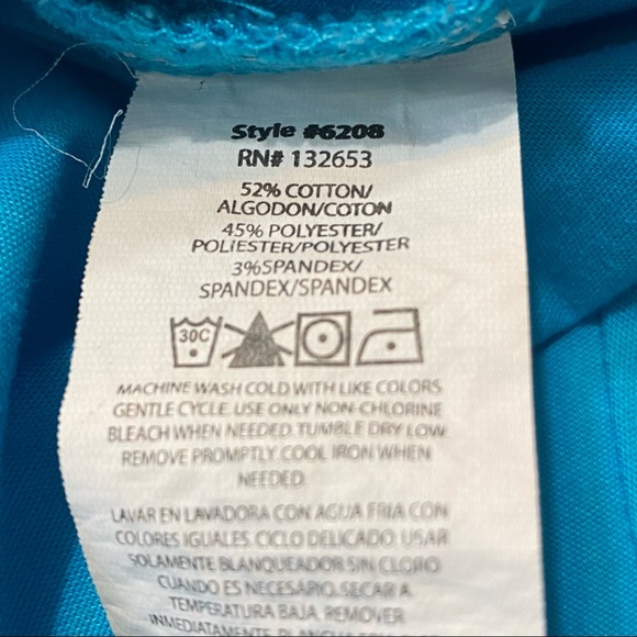 Wonder FLEX V-Neck Short Sleeve Scrub Top Size M - Picture 7 of 8